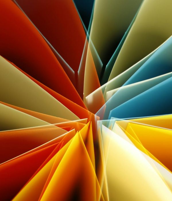 Abstract geometrical shapes representing balance and harmony